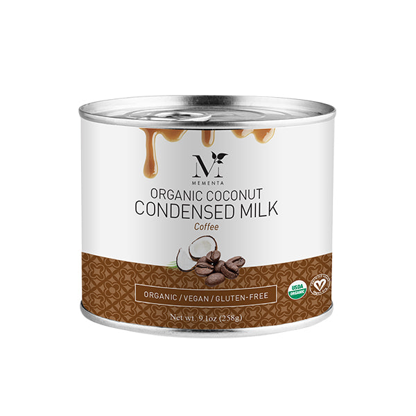 Organic Coconut Condensed Milk - Coffee | Mementa Inc | Organic Coconut Cooking Ingredients, Plant Based Foods & Beverages, Vegan Meat Alternatives