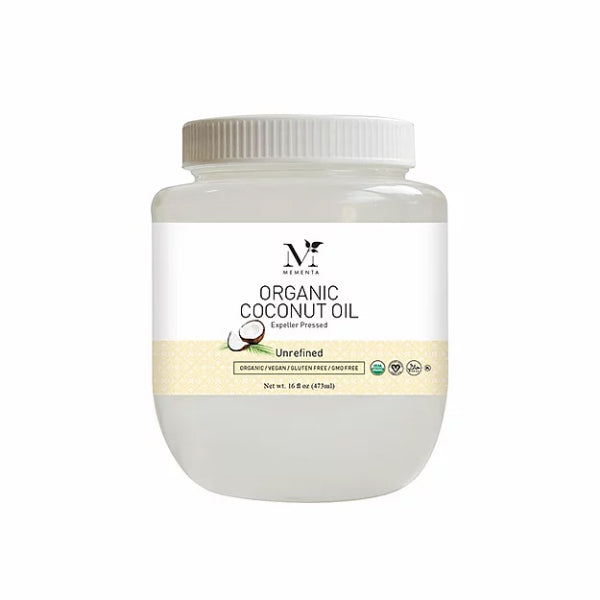 Organic Unrefined Coconut Oil | Mementa Inc | Organic Coconut Cooking Ingredients, Plant Based Foods & Beverages, Vegan Meat Alternatives