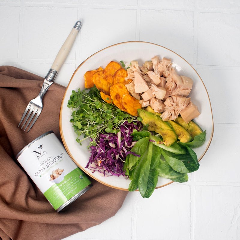 Organic Jackfruit, Plain in Brine w lime | Mementa Inc | Organic Coconut Cooking Ingredients, Plant Based Foods & Beverages, Vegan Meat Alternatives
