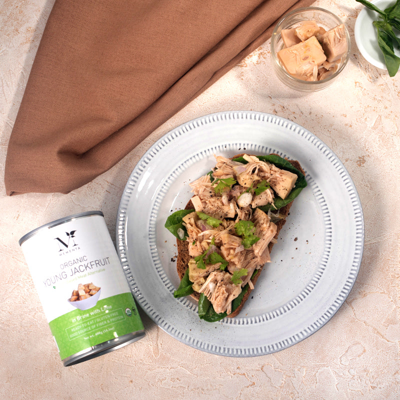 Organic Jackfruit, Plain in Brine w lime | Mementa Inc | Organic Coconut Cooking Ingredients, Plant Based Foods & Beverages, Vegan Meat Alternatives