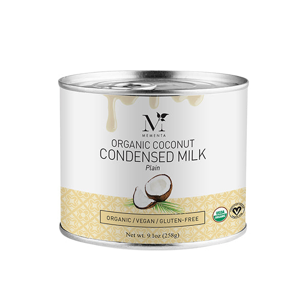 Organic Coconut Condensed Milk - Plain | Mementa Inc | Organic Coconut Cooking Ingredients, Plant Based Foods & Beverages, Vegan Meat Alternatives