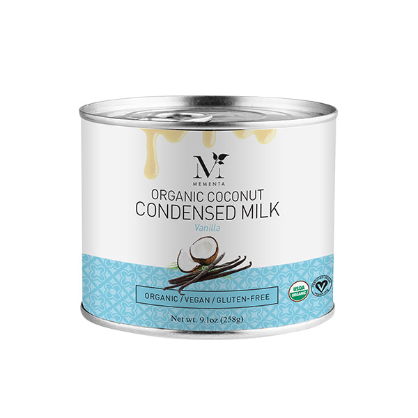 Organic Coconut Condensed Milk - Vanilla | Mementa Inc | Organic Coconut Cooking Ingredients, Plant Based Foods & Beverages, Vegan Meat Alternatives
